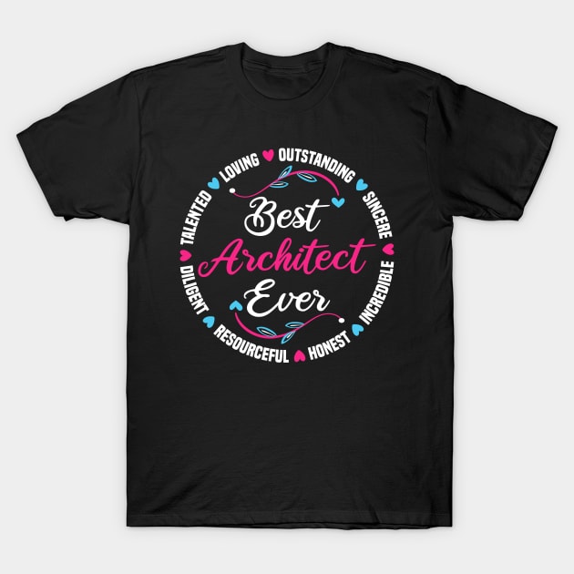 Best Architect Ever T-Shirt by White Martian